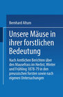 Buchcover Unsere Mäuse in ihrer forstlichen Bedeutung