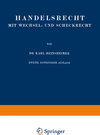 Buchcover Handelsrecht mit Wechsel- und Scheckrecht