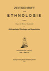 Buchcover Zeitschrift für Ethnologie