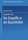 Buchcover Spezieller Teil I: Die Eingriffe in der Bauchhöhle