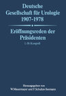 Buchcover Deutsche Gesellschaft für Urologie 1907–1978