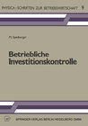 Buchcover Betriebliche Investitionskontrolle.