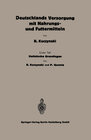 Buchcover Statistische Grundlagen zu Deutschlands Versorgung mit Nahrungs- und Futtermitteln