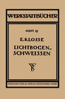 Buchcover Das Lichtbogenschweißen