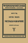 Buchcover Metallographie