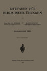 Buchcover Leitfaden für biologische Übungen