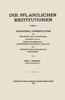 Buchcover Die Pflanzlichen Restitutionen