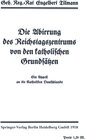 Buchcover Die Abirrung des Reichstagszentrums von den katholischen Grundsätzen