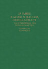 Buchcover 25 Jahre Kaiser Wilhelm-Gesellschaft zur Förderung der Wissenschaften