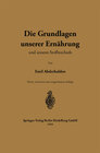 Buchcover Die Grundlagen unserer Ernährung und unseres Stoffwechsels