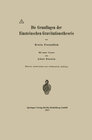 Buchcover Die Grundlagen der Einsteinschen Gravitationstheorie
