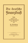 Buchcover Die deutsch Finanzkraft