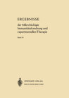 Buchcover Ergebnisse der Mikrobiologie Immunitätsforschung und Experimentellen Therapie