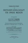 Buchcover Siebenunddreissigster Kongress