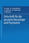 Buchcover Zeitschrift für die gesamte Neurologie und Psychiatrie