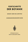 Buchcover Fortschritte der Botanik