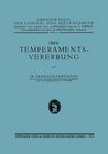 Buchcover Über Temperamentsvererbung