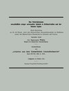 Buchcover Das Veterinärwesen einschließlich einiger verwandter Gebiete in Britisch-Indien und der Kolonie Ceylon
