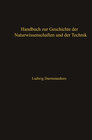Buchcover Handbuch zur Geschichte der Naturwissenschaften und der Technik