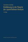 Buchcover Einführung in die Theorie der Quantitativen Analyse