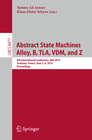 Buchcover Abstract State Machines, Alloy, B, TLA, VDM, and Z