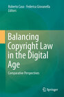 Buchcover Balancing Copyright Law in the Digital Age