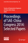 Buchcover Proceedings of SAE-China Congress 2014: Selected Papers