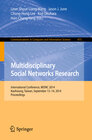 Buchcover Multidisciplinary Social Networks Research