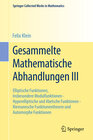 Buchcover Gesammelte Mathematische Abhandlungen III
