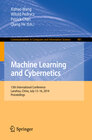 Buchcover Machine Learning and Cybernetics
