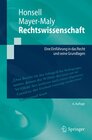 Buchcover Rechtswissenschaft
