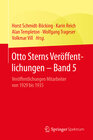 Buchcover Otto Sterns Veröffentlichungen – Band 5