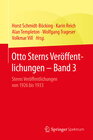Buchcover Otto Sterns Veröffentlichungen – Band 3