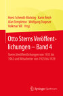 Buchcover Otto Sterns Veröffentlichungen – Band 4
