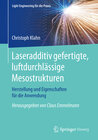 Buchcover Laseradditiv gefertigte, luftdurchlässige Mesostrukturen