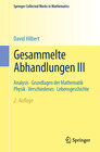 Buchcover Gesammelte Abhandlungen III