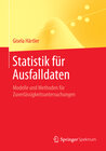 Buchcover Statistik für Ausfalldaten