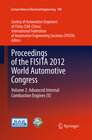 Buchcover Proceedings of the FISITA 2012 World Automotive Congress