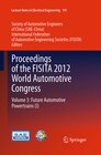 Buchcover Proceedings of the FISITA 2012 World Automotive Congress