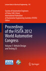 Buchcover Proceedings of the FISITA 2012 World Automotive Congress