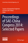Buchcover Proceedings of SAE-China Congress 2014: Selected Papers