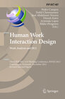 Buchcover Human Work Interaction Design. Work Analysis and HCI