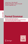 Buchcover Formal Grammar