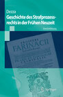 Buchcover Geschichte des Strafprozessrechts in der Frühen Neuzeit