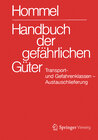 Buchcover Handbuch der gefährlichen Güter. Transport- und Gefahrenklassen. Austauschlieferung, Dezember 2016