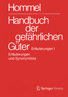 Buchcover Handbuch der gefährlichen Güter. Erläuterungen I