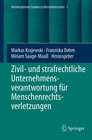 Buchcover Zivil- und strafrechtliche Unternehmensverantwortung für Menschenrechtsverletzungen