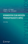 Buchcover Kommentar zum Medizinproduktegesetz (MPG)