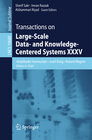 Buchcover Transactions on Large-Scale Data- and Knowledge-Centered Systems XXXV