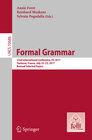 Buchcover Formal Grammar